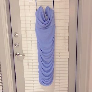 COPY - Michael Costello India midi dress in periwinkle